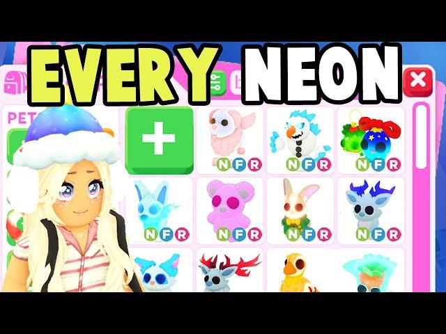 Getting EVERY 2024 Neon Winter Pet in Adopt Me!