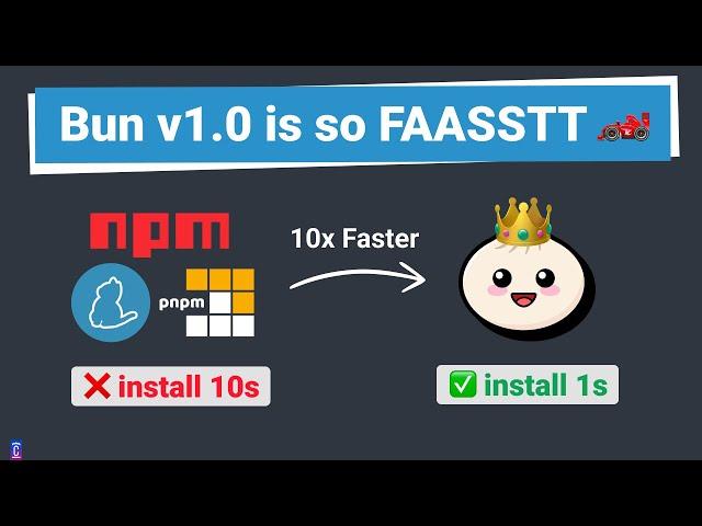 Bun v1.0 - Say goodbye to NPM, PNPM and YARN!