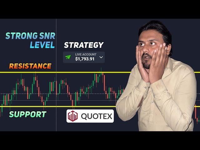 Quotex strong support and resistance | How to find snr level in quotex | Quotex new strategy