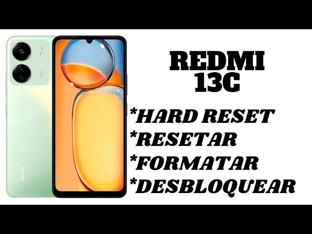 Dr.Celular - Xiaomi Redmi 13C - Hard Reset - Resetar - Formatar - Desbloquear