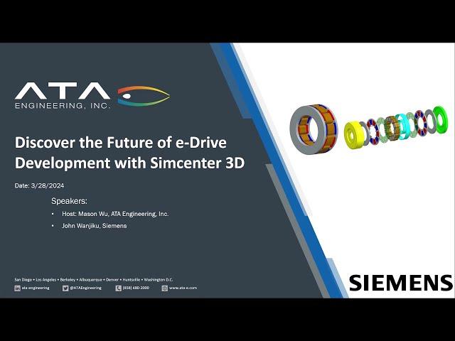 Discover the Future of e-Drive Development with Simcenter 3D