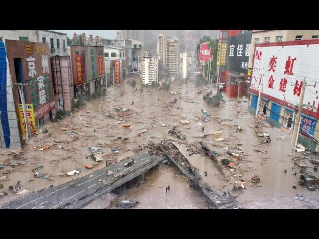 The disaster in China is getting out of control! Floods is increasingly widespread in Nanyang