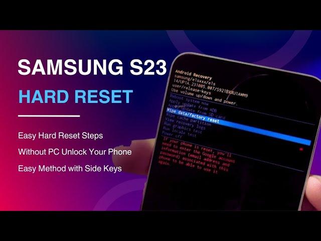 S24 Hard Reset Factory Reset | Samsung Galaxy S24