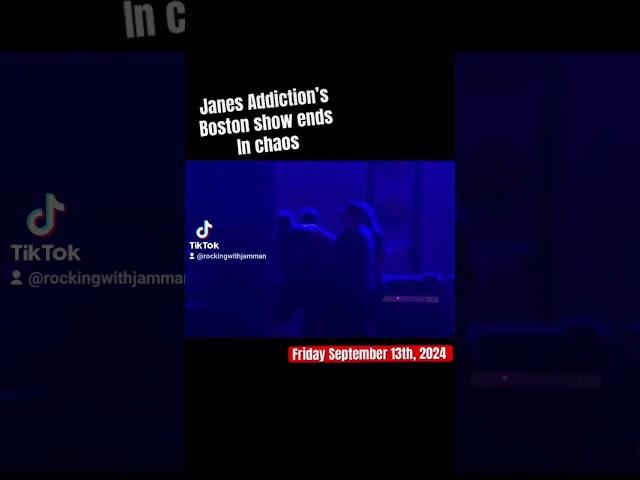 Jane's Addiction Fight On Stage 9/13/24