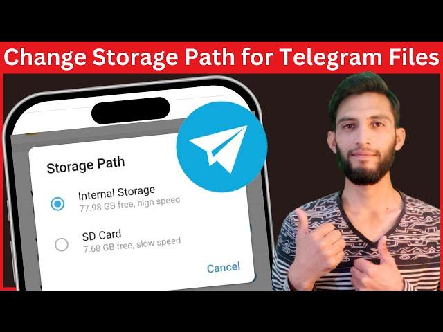 How to change telegram files storage to sd card | How to change storage location in telegram