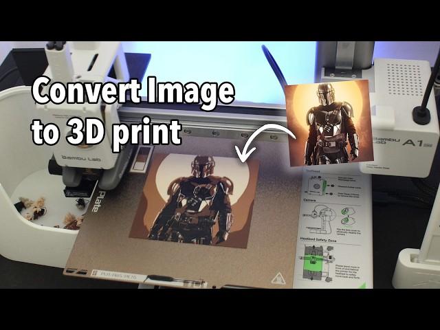 How to convert ANY PICTURE into a flat 3D Print for FREE