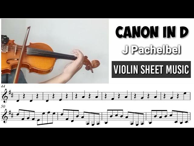 [Free Sheet] Canon In D - Pachelbel [Violin Sheet Music]