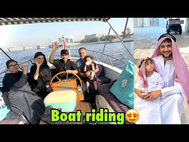 Dubai mai chalai mene boat family ke sath | Or gold market visit ki itna gold peheli bar dekha