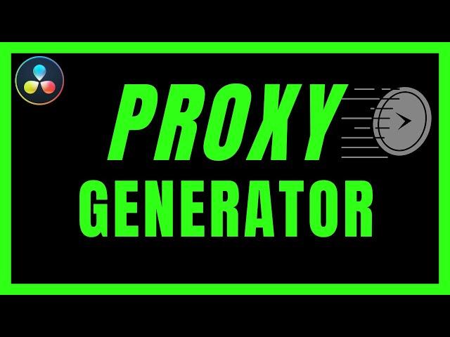 How To Use Blackmagic Proxy Generator In Davinci Resolve 18 | Create Proxies Fast