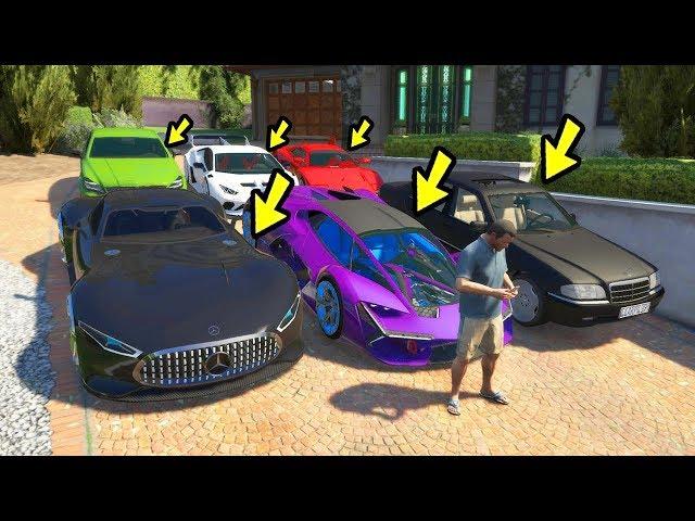 УГОН ДОРОГИХ СПОРТИВНЫХ МАШИН В ДОМ МАЙКЛА В ГТА 5 МОДЫ! ОБЗОР МОДА В GTA 5! ИГРЫ ВИДЕО MODS