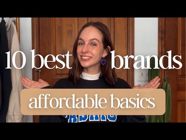 10 Clothing Brands for Affordable Basics! | Capsule Wardrobe Brands