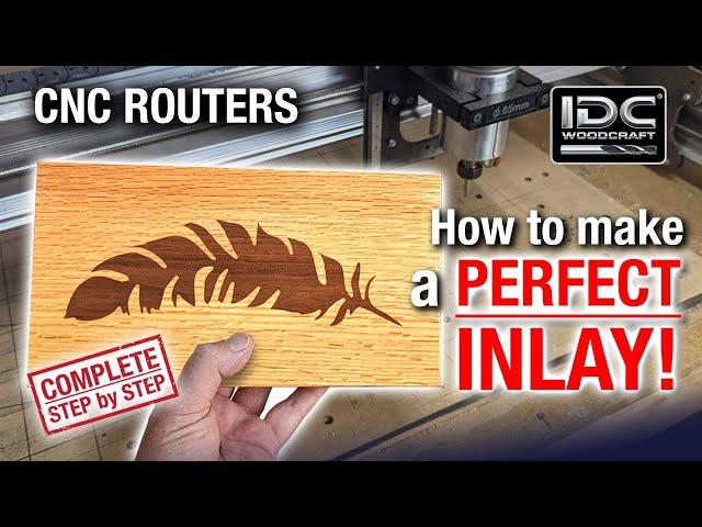 How To Make a PERFECT INLAY with a CNC Router, Easy CNC Router Projects