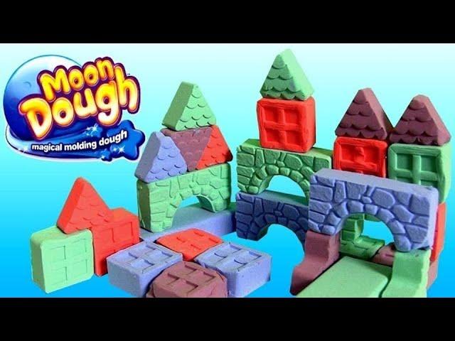 Moon Dough Push N Pop Blocks Building Set Masas Bloques Y Triangulos Pasta Magica Play Doh