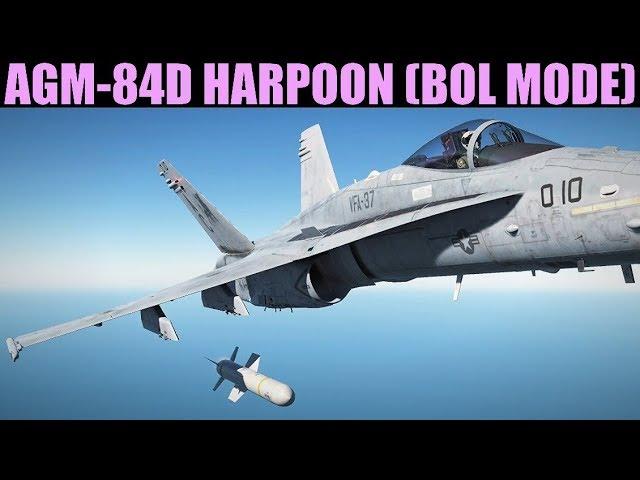 FA-18C Hornet: AGM-84D Harpoon (BOL Mode) Tutorial | DCS WORLD