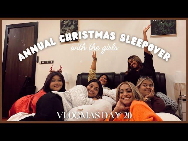 Vlogmas Day 20 - Annual Christmas Sleepover with The Girls 🩷 | Ash Edward