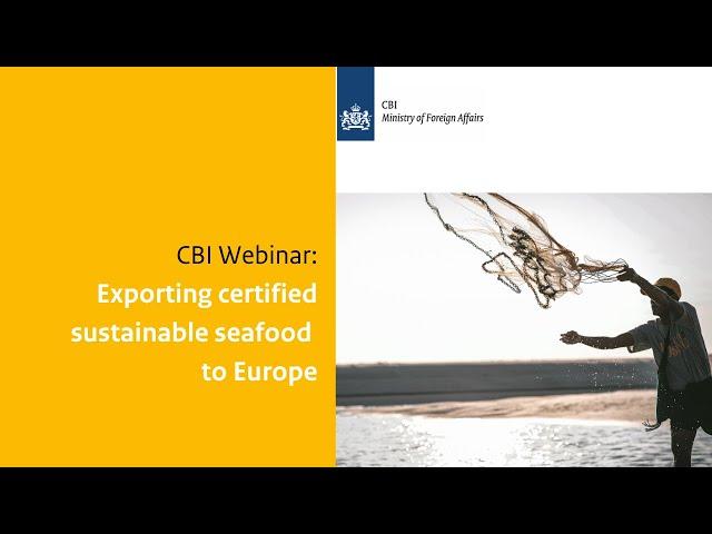 CBI Webinar: Exporting certified sustainable seafood to Europe