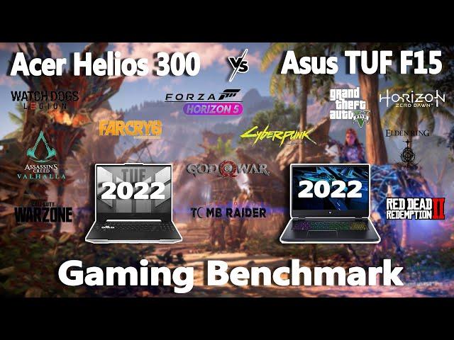 2022 Acer Predator Helios 300 vs Asus TUF F15 Gaming Benchmark Test | #RTX3060 | @StealthGamerSG