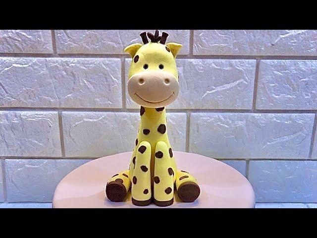 How to Make Easy Giraffe Fondant Topper