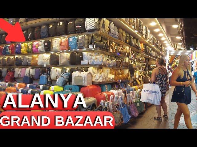 ALANYA GRAND BAZAAR 2024 I FAKE MARKET WALKING TOUR I ANTALYA SHOPPING CENTER ! TURKEY HOLIDAY 4K