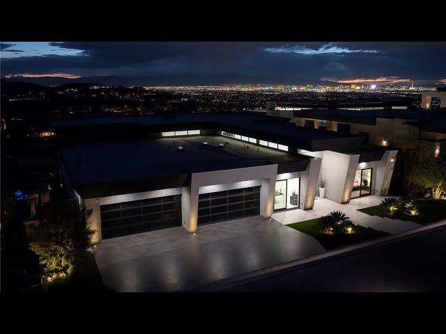 Touring $7M Ultra Modern 1-Story Custom Home in MacDonald Highlands (Henderson, NV)