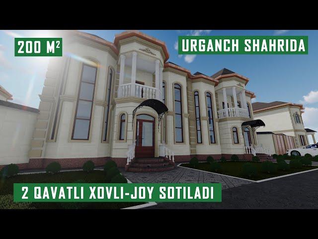 Urganch shahrida 2 qavatli 200 m² xovli joylar sotiladi