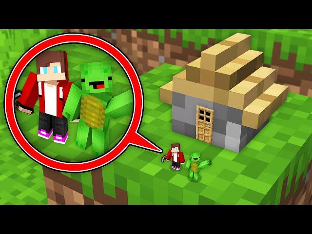 Mikey & JJ Found this TINY SECRET HOUSE - Minecraft Survival Maizen Challenge