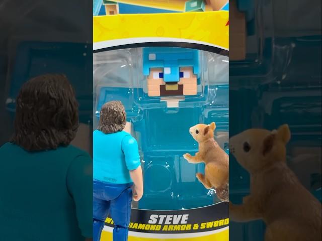 Minecraft Steve Goo Jit Zu Diamond Armor Stretchy Characters