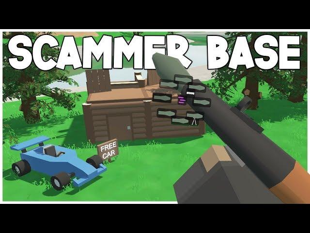 DESTROYING SCAMMERS BASE! "FREE CAR" BAIT | Unturned Survival