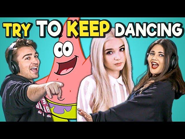 College Kids React To Try To Keep Dancing Challenge (Poppy! Despacito! C-SPAN?)