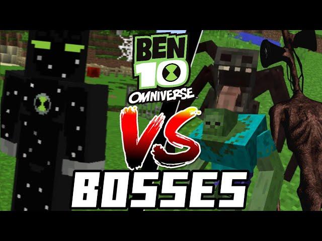 Alien X VS Minecraft Bosses (Minecraft Ben 10 Mod)