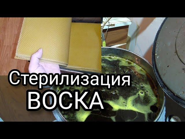 Стерилизация воска. Изготовление вощины для своей пасеки, первый шаг