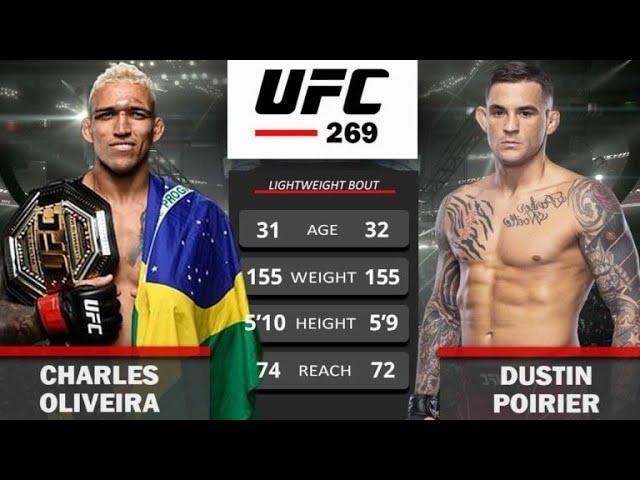 порье оливейра полный бой ufc 269 poirier oliveira