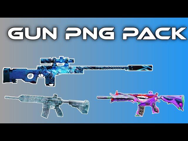 Pubg mobile all gun png pack | how to download gun png pack link in description - Ranger X