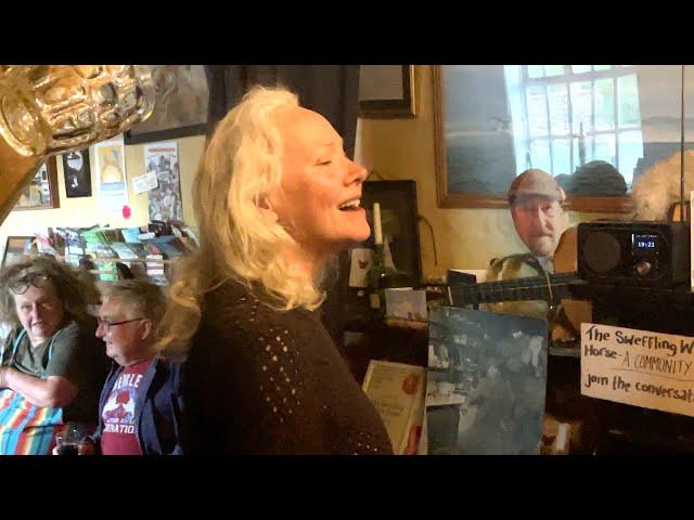 Blonde Lady Steals The Show In This Traditional Suffolk Tavern