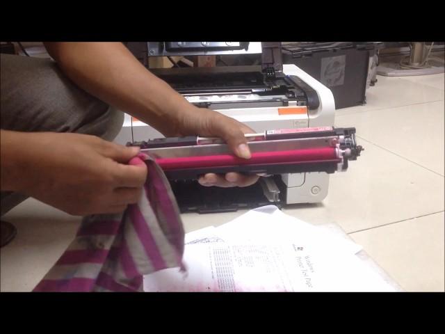 fix printer hp laser jet cp1025nw color print not clear​