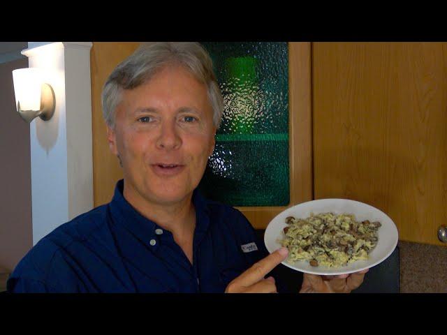 Mushroom Onion & Egg Scramble Easy Recipe - Step by Step Chef