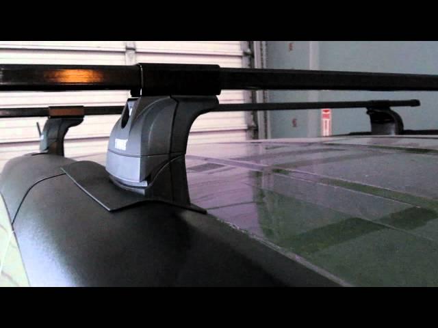 Honda Element with Thule Podium Base Roof Rack by Rack Outfitters