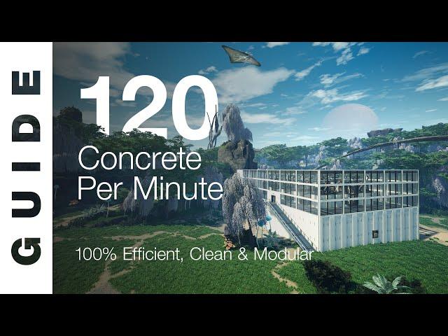 100% EFFICIENT Concrete Factory - 120 / minute [SATISFACTORY GUIDE]