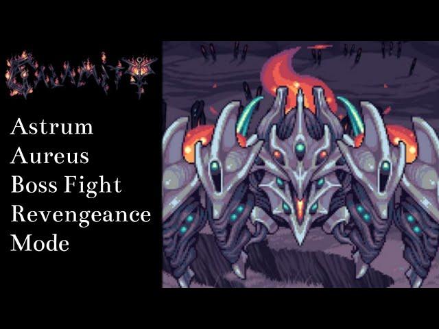 Terraria Calamity - Astrum Aureus Boss Fight - Revengeance Mode