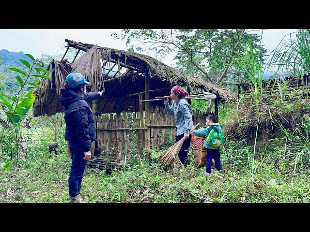 Poor girl cleans up 20-year abandoned house to earn money to pay for living expenses