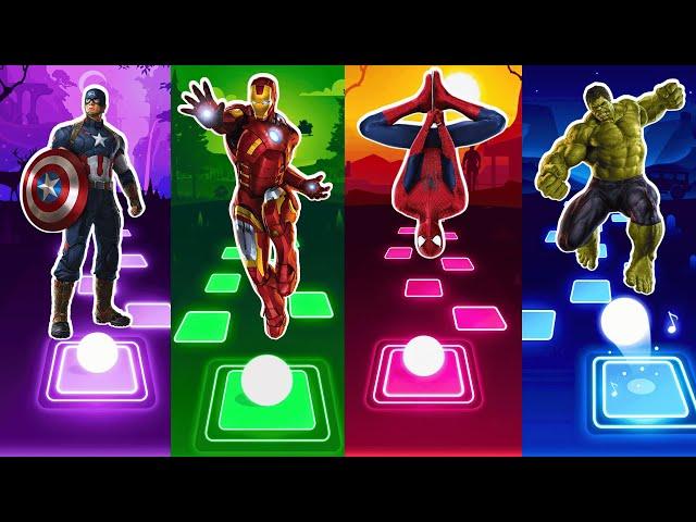 Telis Hop EDM Rush - Capitan America vs Iron man vs Spiderman vs Hulk