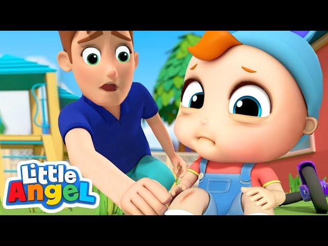 Baby Has A Boo Boo! | @LittleAngel | Sing Along | Learn ABC 123 Songs and Rhymes | Moonbug Kids