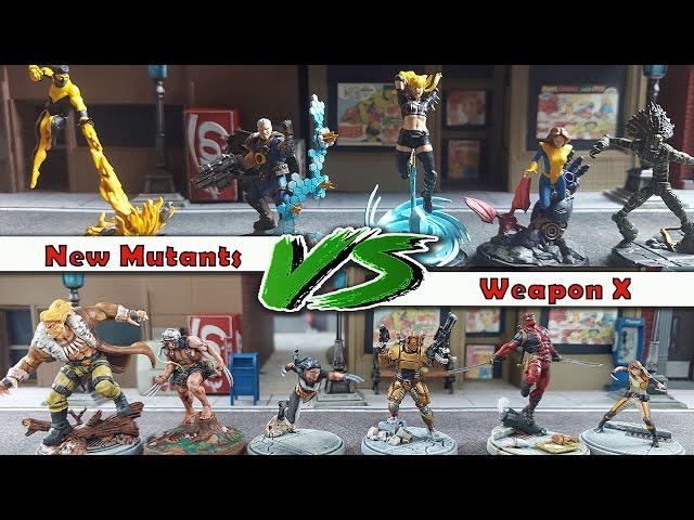 Weapon X v New Mutants ***New Characters*** Marvel Crisis Protocol Battle Report ep 54