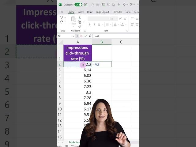 Convert Existing Number to Percentage in Excel without x100 #shorts