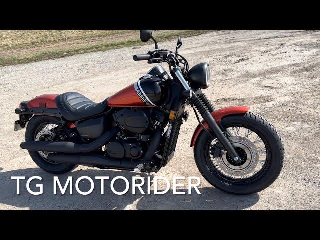 TG MotoRider 2024 Honda Shadow Phantom Review.  Best Beginner Motorcycle??