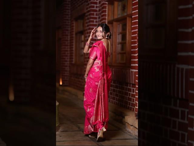 Channeling My Inner Desi Doll  #SareeSwag #PrettyLook #youtubeshorts