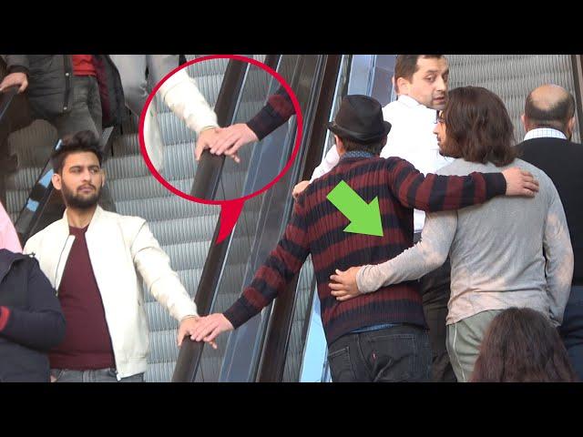 Touching Hands on the Escalator! Man Edition!  |  Best of Just For Laughs