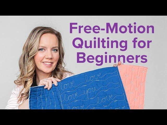 3 Free-Motion Quilting Designs for Beginners | Beginner Quilting Series with Angela Walters