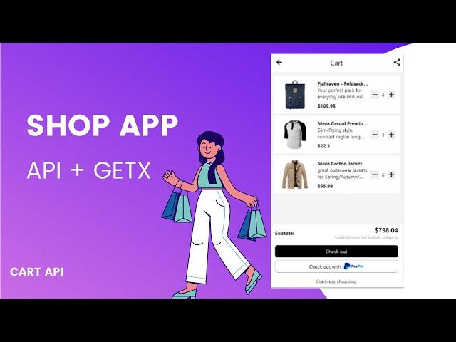 Shop app with Cart Api +  GetX | Flutter