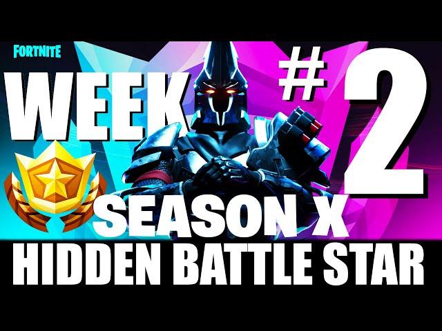 Week 2 Hidden Battle Star Location - Shootout at Sundown Loading Screen | Season X (10) | Fortnite